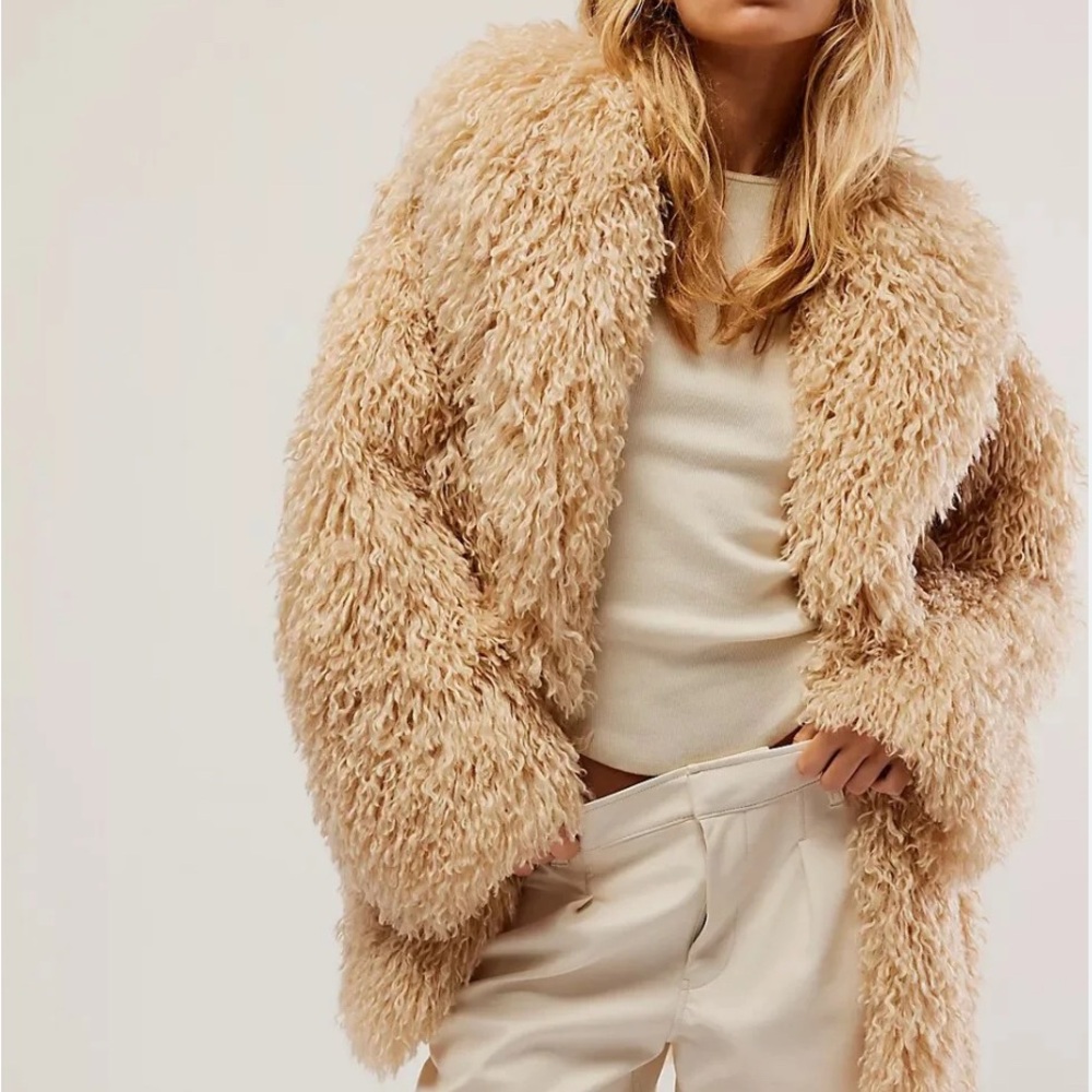 Free People Stargazer Faux Fur Coat